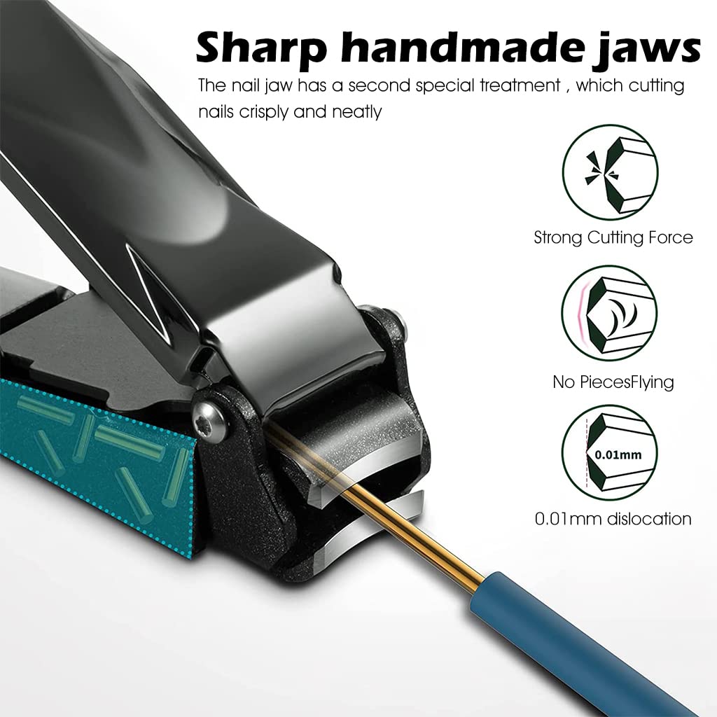 MAYCREATE Nail Clippers For Men Nail File Set Stainless Steel Foldable Nail Cutter with Organizer Case Anti Splash Nail Clipper Toenail Clippers Travel Portable Nail Clipper MAYCREATE Nail Clippers For Men Nail File Set Stainless Steel Foldable Nail Cutter with Organizer Case Anti Splash Nail Clipper Toenail Clippers Travel Portable Nail Clipper